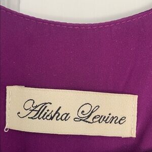 Alisha Levine Purple silk top